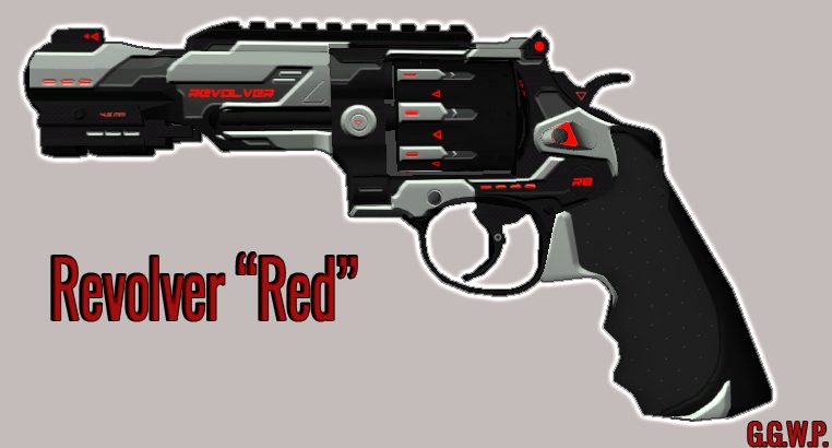 Серверная модель револьвера "RED"