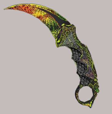 Серверная модель ножа "Alima"