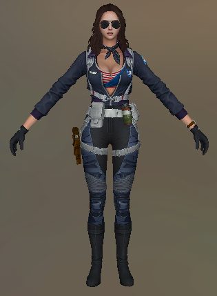 Серверный скин "Carrie" (синий)