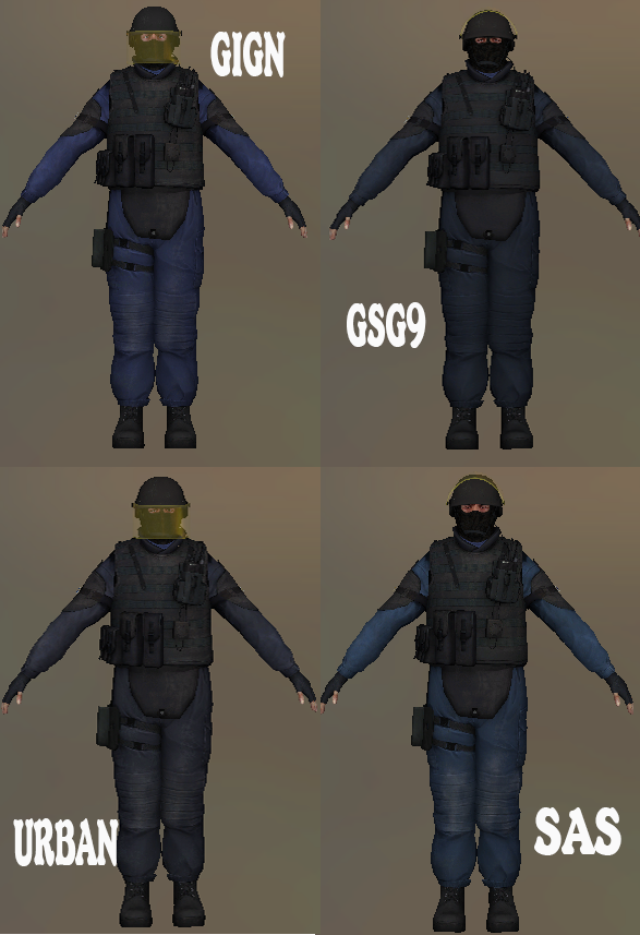 Пак серверных скинов CT "GIGN"