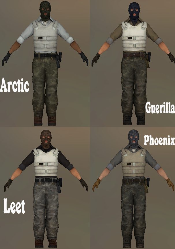 Пак серверных скинов T «Phoenix»